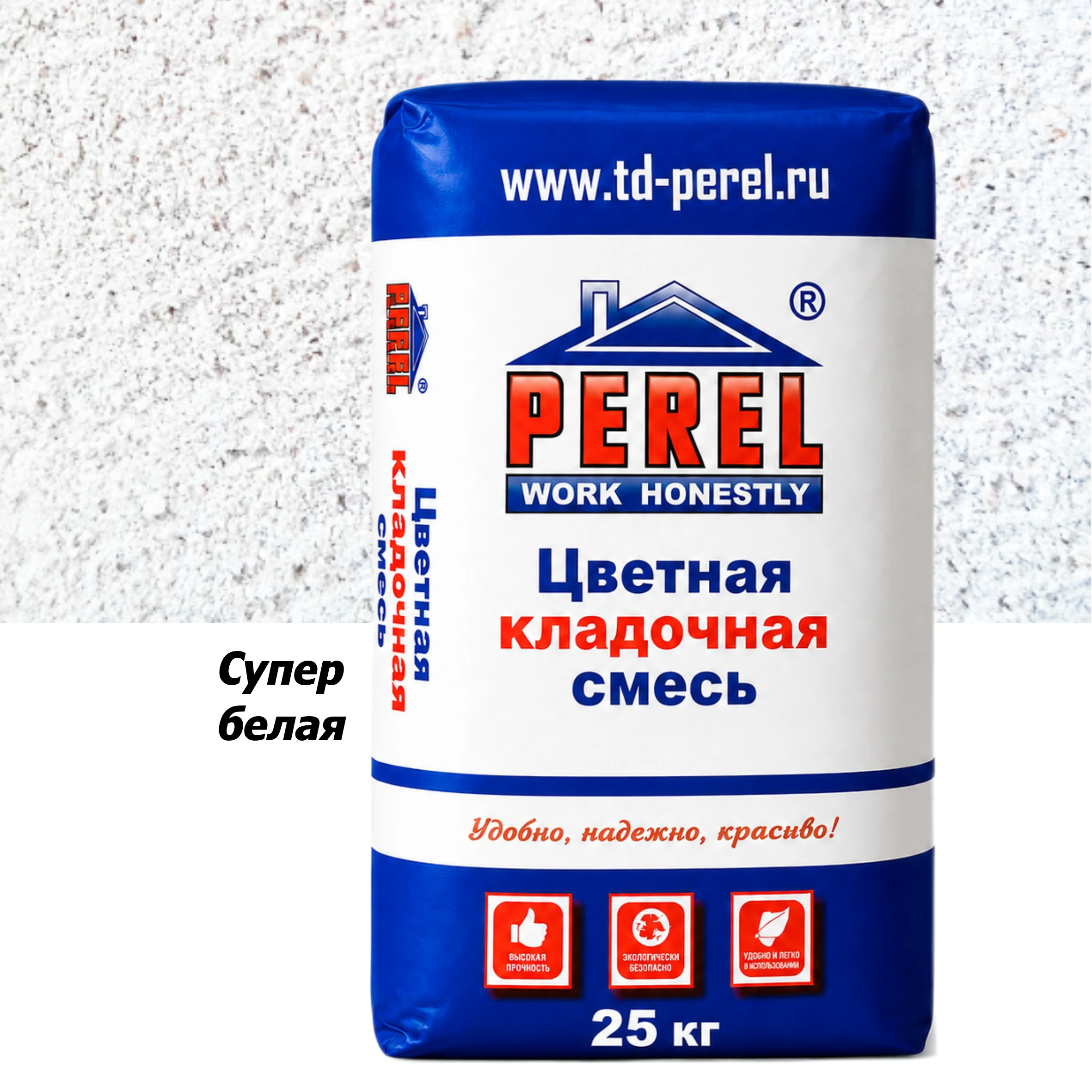 Супер-белая кладочная смесь Perel SL 0001 25 кг