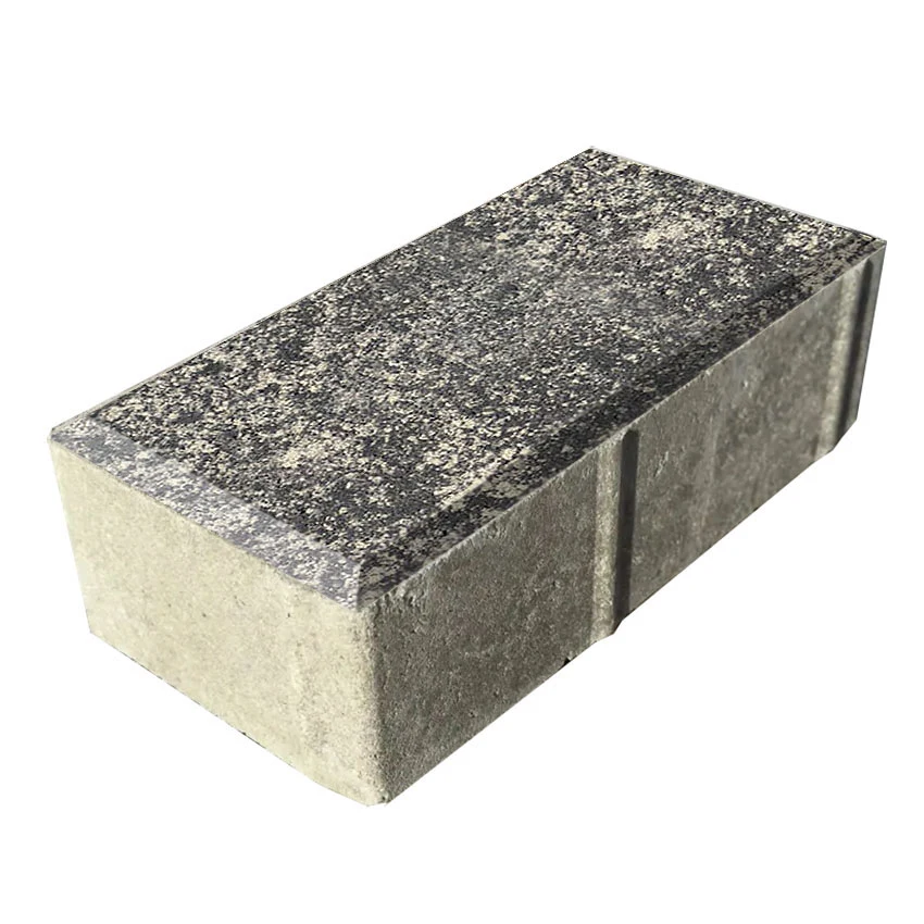 Брусчатка «Кирпич» 200x100x60 (2,6 кг.) серия Цветовой Микс (Частичный прокрас)