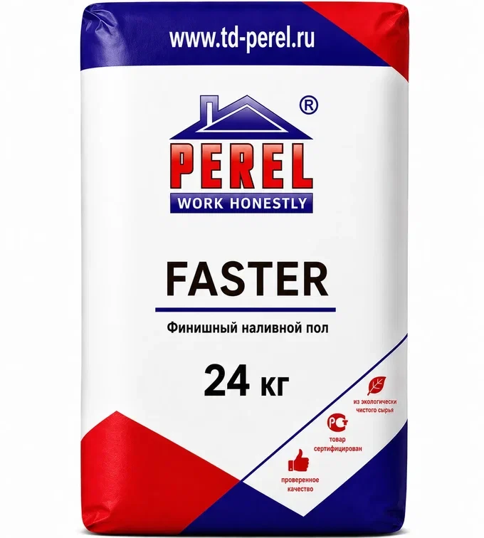 Perel Faster, 24 кг, финишный наливной пол