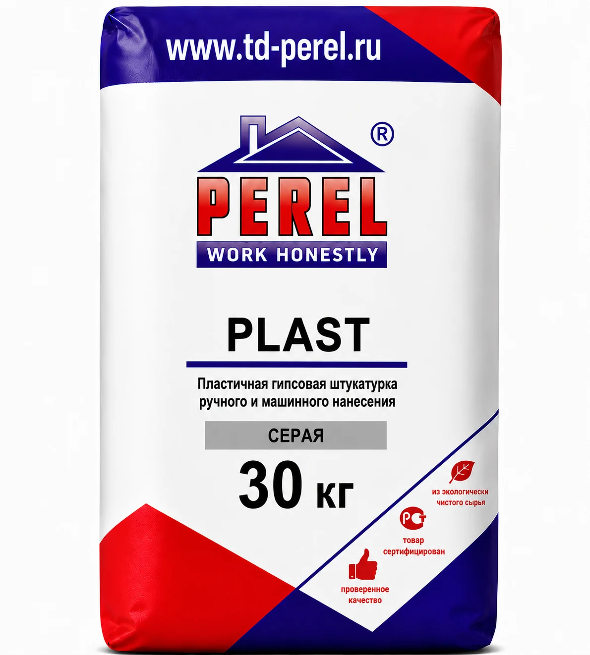 Perel Plast, 30 кг, белая, пластичная гипсовая штукатурка с увеличенным временем жизни