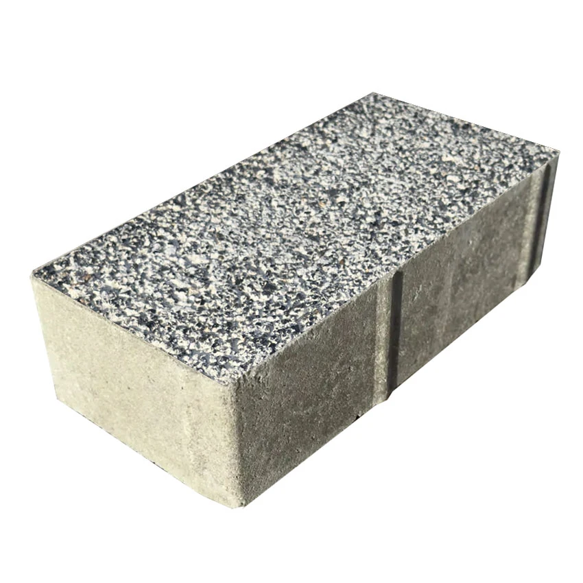 Брусчатка «Кирпич» 200x100x80 (3,6 кг) серия Премиум Гранит (Частичный прокрас)
