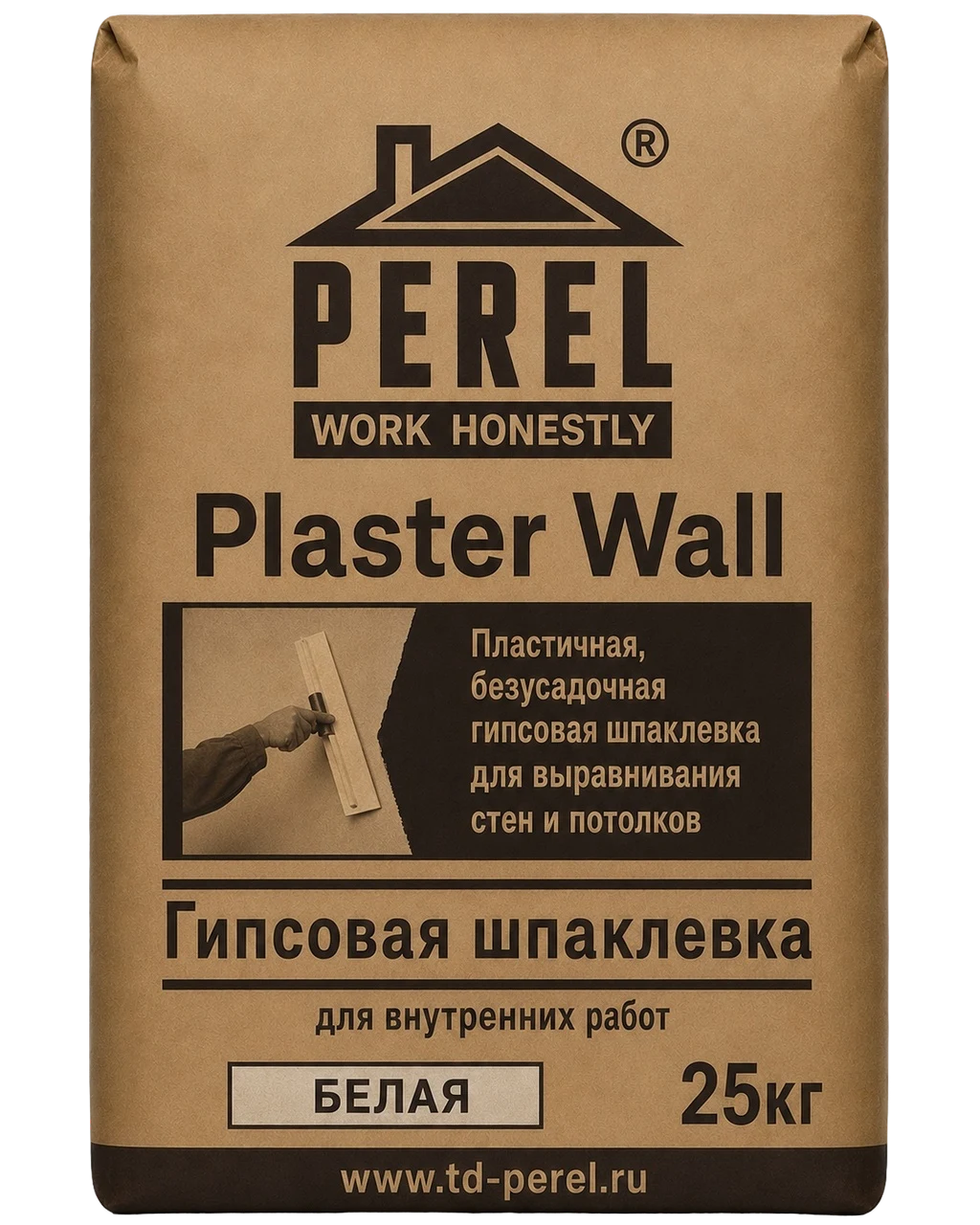 Perel Plaster Wall, белая, 25 кг, шпаклевка гипсовая