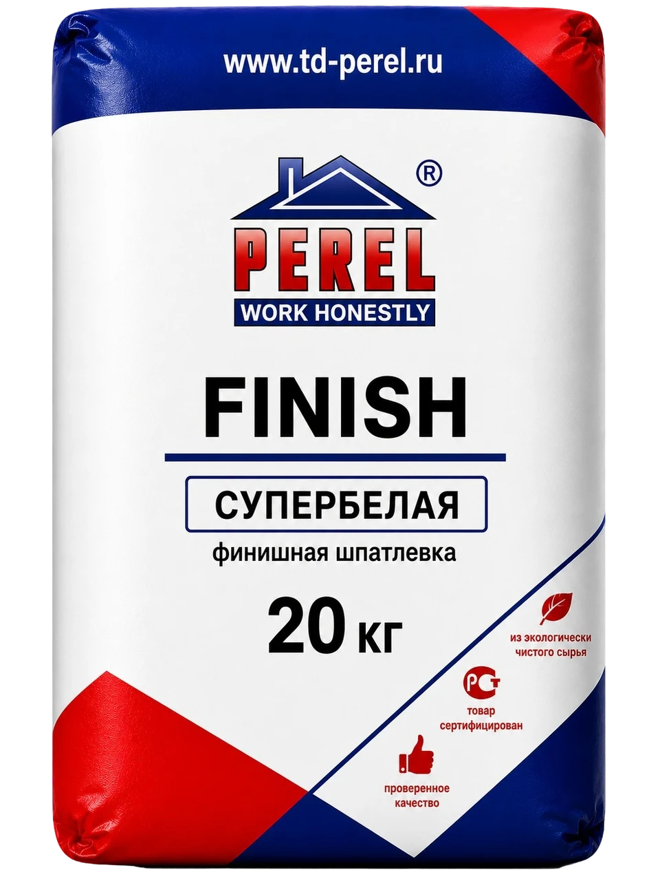 Perel FINISH, супербелая, 20 кг, шпатлевка полимерная финишная