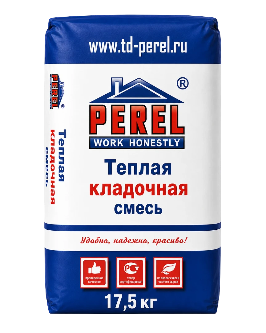 Теплая кладочная смесь Perel TKS 8020, 17.5 кг
