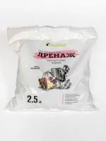Дренаж керамзитовый средний (мешок 2,5л, фр. 5-10 мм)