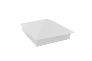 Колпак на забор RAL 9003 390*390