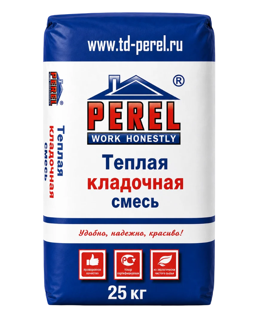 Теплая кладочная смесь Perel TKS 2020, 25 кг